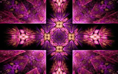 Digital illustration abstract image generated fractal background image wallpa Stock Illustration