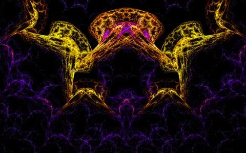 Digital illustration abstract image generated fractal background image wallpa Stock Illustration