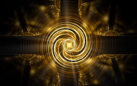 Digital illustration abstract image generated fractal background image wallpa Stock Illustration