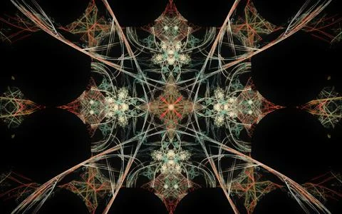 Digital illustration abstract image generated fractal background image wallpa Stock Illustration