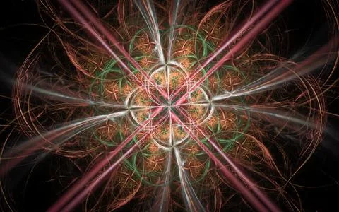 Digital illustration abstract image generated fractal background image wallpa Stock Illustration