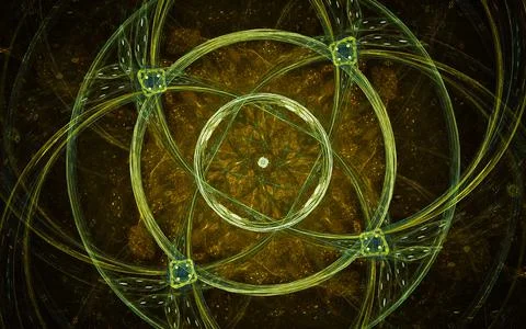 Digital illustration abstract image generated fractal background image wallpa Stock Illustration