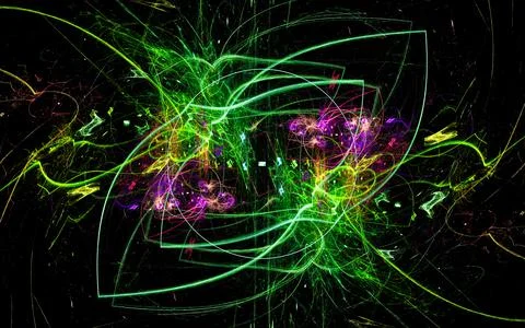 Digital illustration abstract image generated fractal background image wallpa Stock Illustration