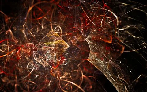 Digital illustration abstract image generated fractal background image wallpa Stock Illustration