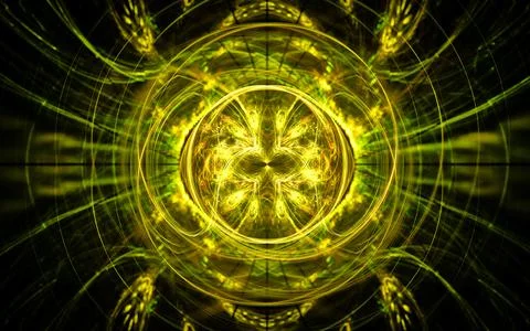 Digital illustration abstract image generated fractal background image wallpa Stock Illustration