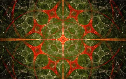 Digital illustration abstract image generated fractal background image wallpa Stock Illustration