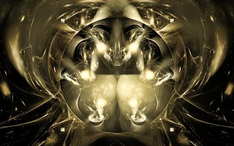 Digital illustration abstract image generated fractal background image wallpa Stock Illustration