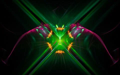 Digital illustration abstract image generated fractal background image wallpa Stock Illustration