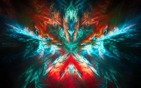 Digital illustration abstract image generated fractal background image wallpa Stock Illustration