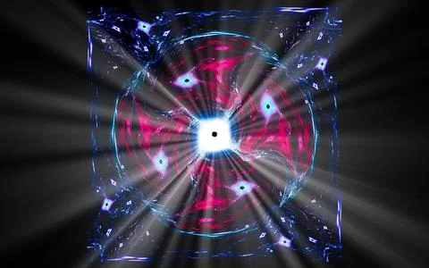 Digital illustration abstract image generated fractal background image wallpa Stock Illustration