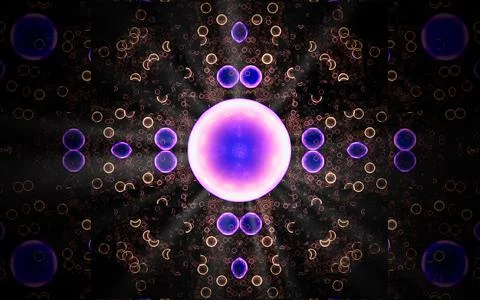 Digital illustration abstract image generated fractal background image wallpa Stock Illustration