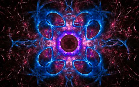 Digital illustration abstract image generated fractal background image wallpa Stock Illustration