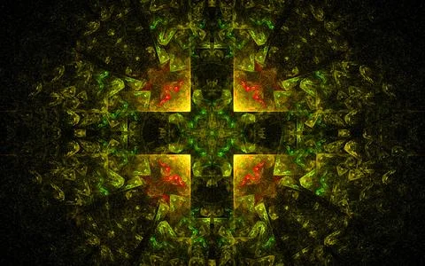 Digital illustration abstract image generated fractal background image wallpa Stock Illustration
