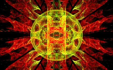 Digital illustration abstract image generated fractal background image wallpa Stock Illustration