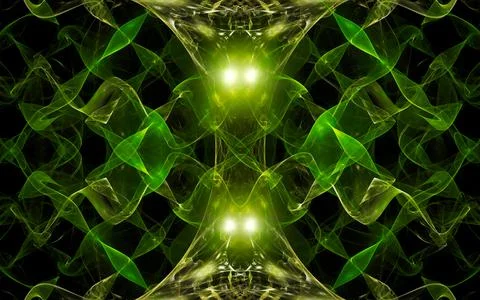 Digital illustration abstract image generated fractal background image wallpa Stock Illustration