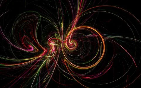Digital illustration abstract image generated fractal background image wallpa Stock Illustration