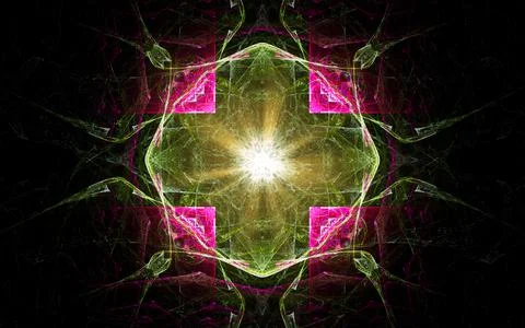 Digital illustration abstract image generated fractal background image wallpa Stock Illustration