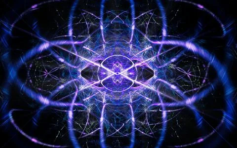 Digital illustration abstract image generated fractal background image wallpa Stock Illustration