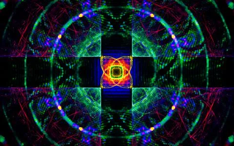 Digital illustration abstract image generated fractal background image wallpa Stock Illustration