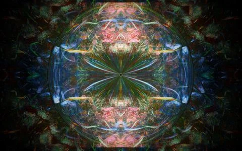 Digital illustration abstract image generated fractal background image wallpa Stock Illustration