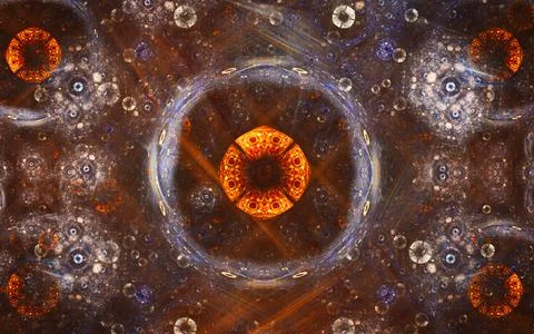 Digital illustration abstract image generated fractal background image wallpa Stock Illustration