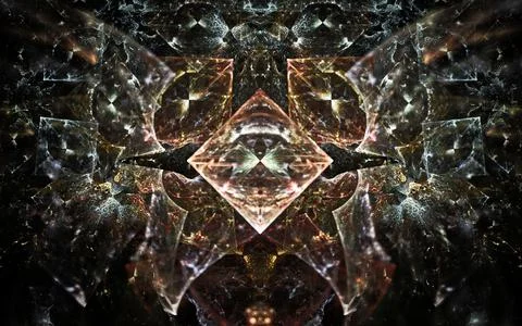 Digital illustration abstract image generated fractal background image wallpa Stock Illustration