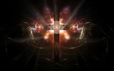 Digital illustration abstract image generated fractal background image wallpa Stock Illustration