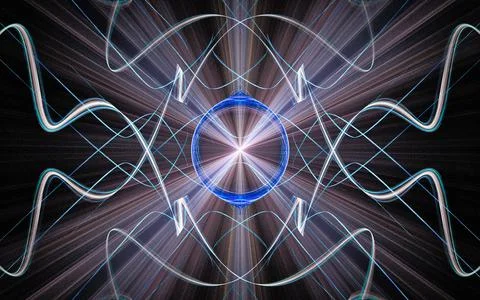 Digital illustration abstract image generated fractal background image wallpa Stock Illustration