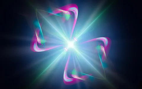 Digital illustration abstract image generated fractal background image portal Stock Illustration