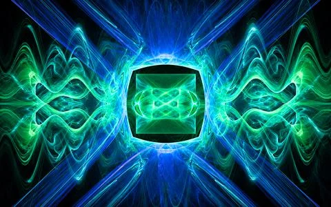 Digital illustration abstract image generated fractal background image wallpa Stock Illustration