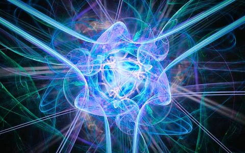 Digital illustration abstract image generated fractal background image wallpa Stock Illustration