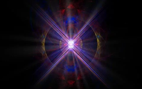 Digital illustration abstract image generated fractal background image portal Stock Illustration