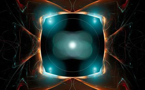 Digital illustration abstract image generated fractal background image wallpa Stock Illustration