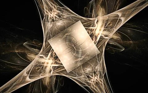 Digital illustration abstract image generated fractal background image wallpa Stock Illustration