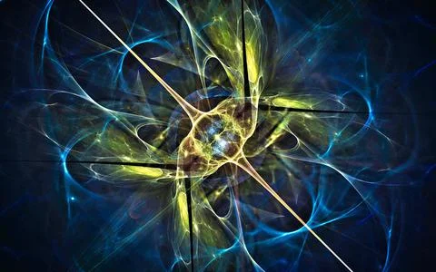 Digital illustration abstract image generated fractal background image wallpa Stock Illustration