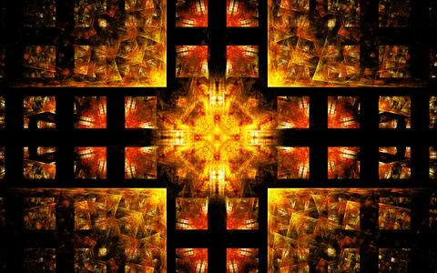 Digital illustration abstract image generated fractal background image wallpa Stock Illustration