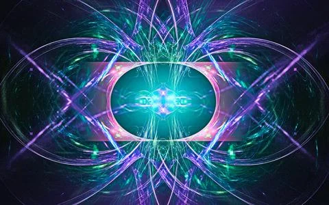 Digital illustration abstract image generated fractal background image wallpa Stock Illustration