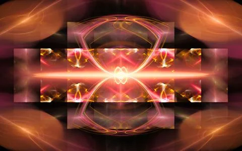 Digital illustration abstract image generated fractal background image wallpa Stock Illustration