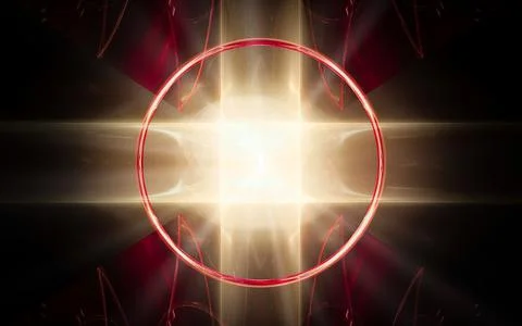 Digital illustration abstract image generated fractal background image portal Stock Illustration