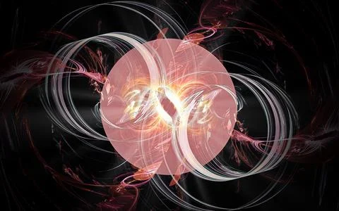 Digital illustration abstract image generated fractal background image wallpa Stock Illustration