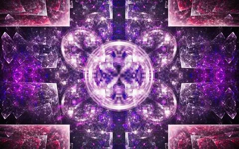 Digital illustration abstract image generated fractal background image wallpa Stock Illustration