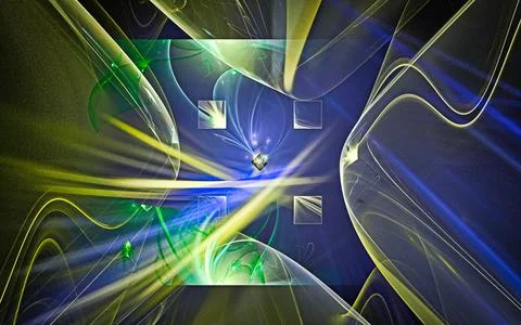 Digital illustration abstract image generated fractal background image wallpa Stock Illustration