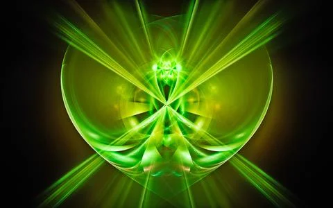 Digital illustration abstract image generated fractal background image portal Stock Illustration