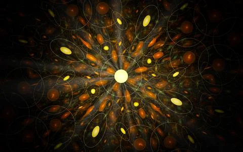 Digital illustration abstract image generated fractal background image wallpa Stock Illustration