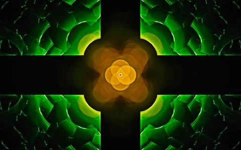 Digital illustration abstract image generated fractal background image wallpa Stock Illustration