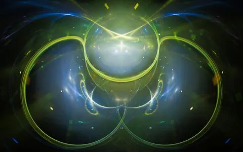 Digital illustration abstract image generated fractal background image wallpa Stock Illustration