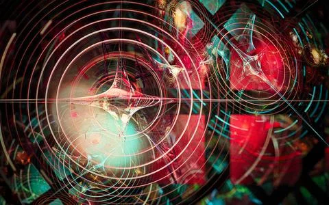 Digital illustration abstract image generated fractal background image wallpa Stock Illustration