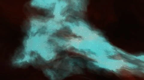 A digital illustration of a beautiful blue cloud-shaped pattern on a dark bla Stock Illustration