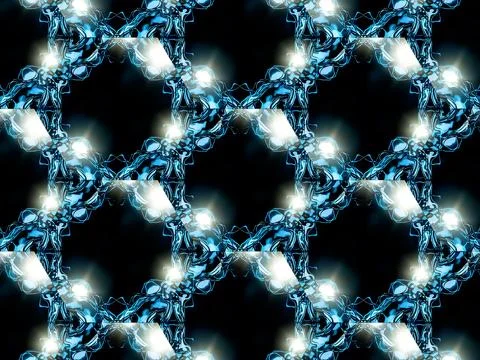 Digital Illustration Beautiful Mosaic Pattern Stock Illustration