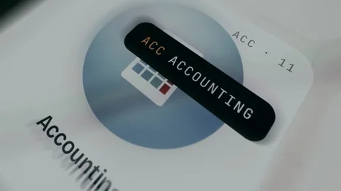 Digital illustration of a calculator interface for Accounting concept Stock Footage 334538080